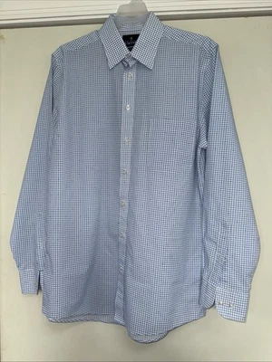 Súper Camisa Stafford Travel Performance a Cuadros Ajustada con Botones Para Hombres 15 1/2 34-35 Foto 1 de 4
