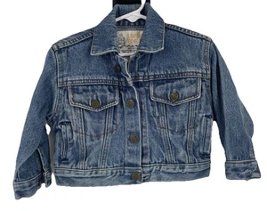 London Fog VTG Trucker 90s Denim Jacket Fall Toddler Layer Button 2T Cotton - Picture 1 of 13