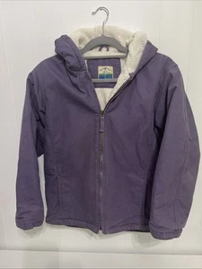 Youth Blue Mountain Jacket Size Large (14) Sherpa Lined Lavender Purple Coat - Picture 1 of 6