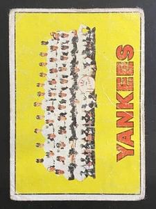 1967 Topps Baseball New York Yankees Teamkarte #131 GEKRATZT! PAPIERVERLUST! - Bild 1 von 2