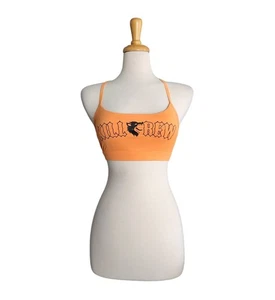 Kill Crew Orange Classic Sports Bra Womens Size S Porrada Series Activewear - Picture 1 of 7