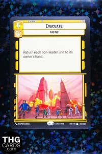 Evacuate 233/262 Legendary Star Wars Unlimited Card SHD - Picture 1 of 2