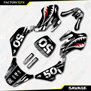 Gray Savage Camo Racing Graphics kit Fits 00-06 Suzuki JR50 JR 50 Decal - Picture 1 of 5