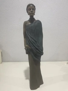 Maasai Soul Journeys Figurine "Heart of a Lion - Diallo" African Statue Ltd Ed - Picture 1 of 8