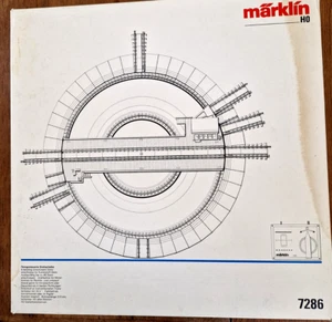 MÄRKLIN HO 7286 - Pont tournant platine vinyle AC Elektro-Drehscheibe - Foto 1 di 7