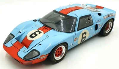 GMP 1/12 Scale Diecast 12073 - Ford GT40 Gulf 1969 #6 - Blue/Orange - Image 1 of 4