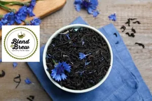 EARL GREY WITH BLUE CORNFLOWERS Loose Leaf Tea | 100g - 500g | Blend and Brew - Picture 1 of 5