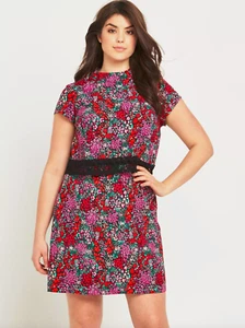 So Fabulous Womens UK 14 Multi Coloured Floral Print Dress RRP £45 FREE POST - Picture 1 of 3