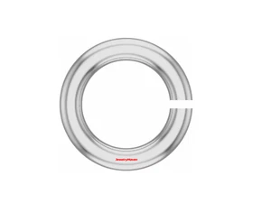 Anillo de salto abierto calibre 20ga oro blanco 18k ID SÓLIDO 4,2 mm OD 4,2 mm HECHO EN EE. UU. - Imagen 1 de 2