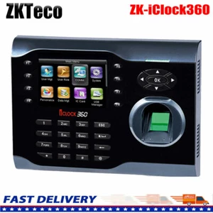 New ZKTeco iclock360 TCP/ IP biometric 8000 Fingerprint Time Attendance Recorder - Picture 1 of 9