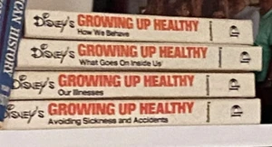Vintage DISNEY GROWING UP HEALTHY Books Set of 4 Wellness and Health Children - Picture 1 of 2