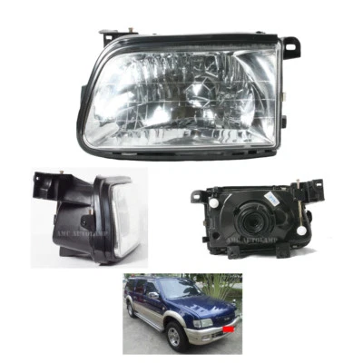 Head Light Head Lamp Front LH for Isuzu TFR Rodeo Amigo Honda Passport 1999-2002 - Image 1 of 4