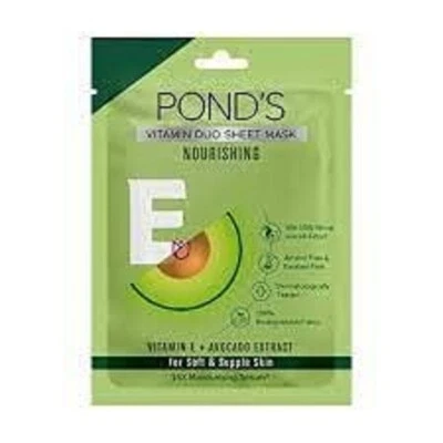 POND'S Vitamin E Nourishing Sheet Mask,  Paraben Free, Biodegradable Fabric, 25 - Image 1 of 4