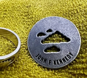 COIN KENNEDY STERLING Rare FUNERAL? nothing like it on web.from Texas,See Story - Picture 1 of 10