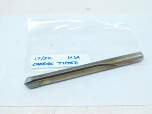 LIGHT USED (USA) CARBIDE TIPPED STRAIGHT SHANK DRILL 17/32" (.5312) - Picture 1 of 2