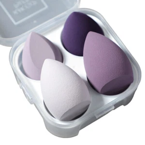 4 Pcs Makeup Sponge Puff Set Makeup Foundation Blender Beauty Eggs Cosmetic - Picture 1 of 16