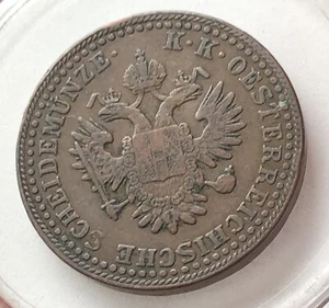 1851 A Austria 2 Kreuzer - Picture 1 of 2