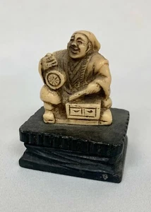 JAPON Okimono aus Resin Set Kolumbien Ein Mann Zur Möbel - 6 CM - Picture 1 of 2