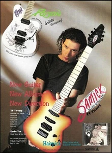 Blues Saraceno 1995 Hairpick Samick TV Twenty Guitar advertisement ad print - Picture 1 of 3