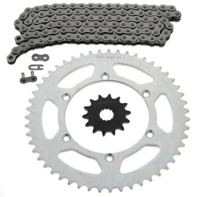 Kawasaki KX250 KX 250 2005 2006 2007 2008 cadena y piñón 14/51 116 L Foto 1 de 4