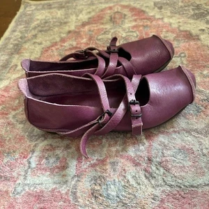 Trippen Made in Germany Reiseschuh Leder flach lila Gr. 40 US Gr. 9 - Bild 1 von 14