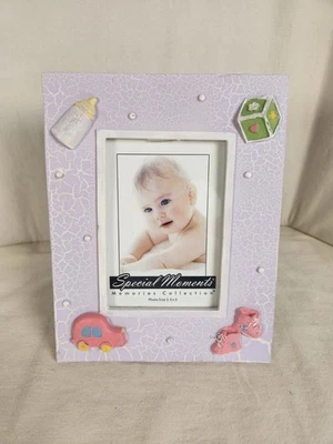 Special Moments Baby Themed Photo Frame Lavender 2 3/4 x 4 - Image 1 of 2