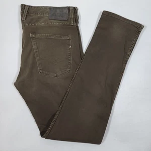 Replay Jeans "Anbass" Uomo Hyperflex Denim Slim Conico - Verde - Taglia 36W / 34L - Foto 1 di 18