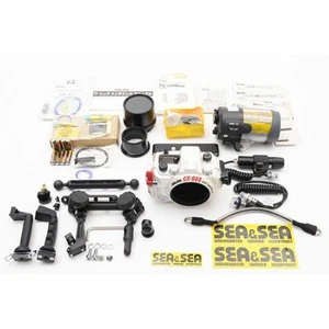 SEA&SEA YS-120 / CX-603 Underwater camera Strobe Housing Set scuba diving dive - Picture 1 of 12