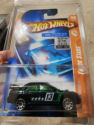 Hot Wheels Track Stars Subaru Impreza 2007 Factory Sealed Sticker - Image 1 of 2