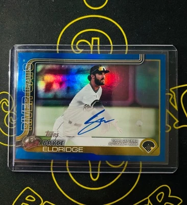2025 TOPPS PRO DEBUT - BRYCE ELDRIDGE - AUTOGRAPH - BLUE - 89/150 - #PD-196 - Image 1 of 2