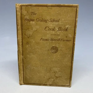 The Boston Cooking-School Cook Book by Fannie Merritt Farmer 1919 Hardcover Book - Picture 1 of 7