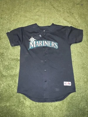 Camiseta de béisbol de los Seattle Mariners para hombre XL azul marino MLB cosida majestuoso cinturón #29 Foto 1 de 4