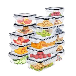 360oz Airtight Plastic Food Storage Containers with Lids (16-Pack 360oz) - Picture 1 of 8