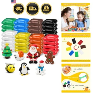 Juego a granel de arcilla seca al aire 40 piezas niños adultos ligero modelado arcilla artesanía soporte... - Imagen 1 de 8