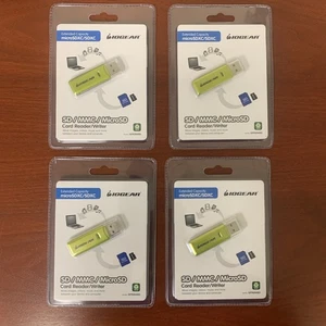 New IOGEAR SD MicroSD, SD, MMC Card Reader/ Writer GFR2O4SD USB 2.0 - Picture 1 of 4