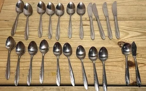 22 Castle Court Wheat CCS7 Stainless Flatware Japan Spoons Knives - Picture 1 of 6