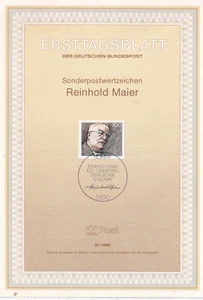 Bundesrepublik ETB 31/1989 Reinhold Maler - Picture 1 of 1