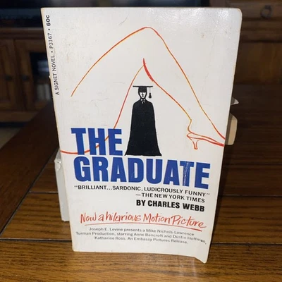 * VINTAGE 1963 PAPERBACK BOOK: THE GRADUATE - DUSTIN HOFFMAN, ANCROFT MOVIE  Foto 1 de 4