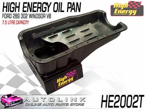 HIGH ENERGY ENGINE OIL SUMP PAN FOR FORD 289 302 WINDSOR V8 FALCON XR XT XW XY - Picture 1 of 3