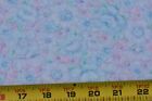 By 1/2 Yd, Vintage/Pastel Pink Lavender Green Floral Lighter-Weight Cotton,P8797