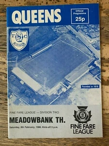 Queen of the South v Meadowbank 1985/86 - Picture 1 of 1