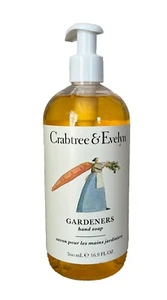 Crabtree & Evelyn Hand Wash Gardeners Hand Soap 16.9 fl oz NEW with Pump - Picture 1 of 3