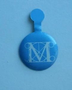 Met Museum Metal button, Collectors Item, True Blue - BL3 - Picture 1 of 1