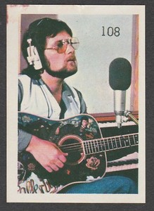 1980 South American Pop Star Sticker #108 Baker Street Singer Gerry Rafferty