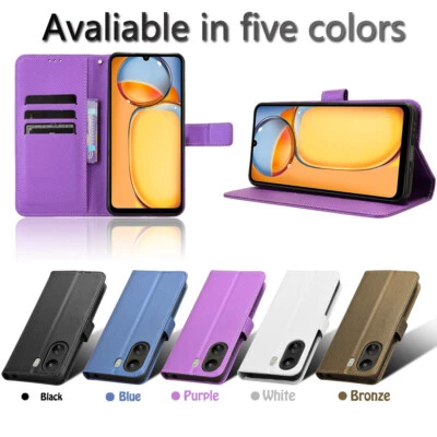 For Redmi 13C K70 Xiaomi 14 Pro Magnetic Flip Stand Card Slots Wallet Phone Case - Изображение 1 из 4