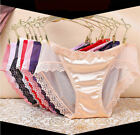 Women  Sexy Lace Underwear Panties Lace Silk Seamless no Trace Panties Size