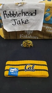 NWT NCAA CALIFORNIA GOLDEN BEARS NEW ERA CAP HAT KNIT CUFFED POM BEANIE YOUTH - Picture 1 of 3