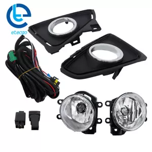 Fog Lights Lamps+Cover Kit Left&Right Fit For Toyota RAV4 2016-2018 Front Bumper - Bild 1 von 14