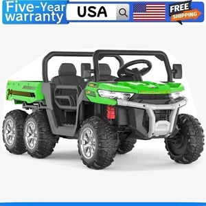 Ride On Toy with Dump Bed 4WD Power 6 Wheels for Kids Ride On Dump Truck 24V - Picture 1 of 9