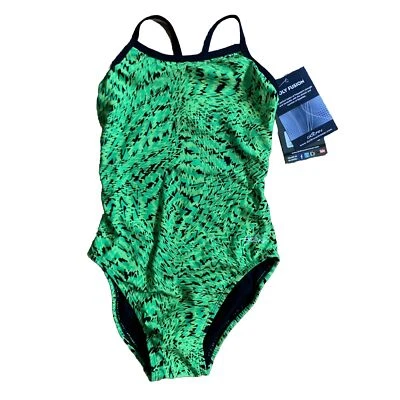 Nuevo con etiquetas Traje de baño Dolfin para mujer talla 28 uno 1 pieza uno verde y negro Nuevo Foto 1 de 4